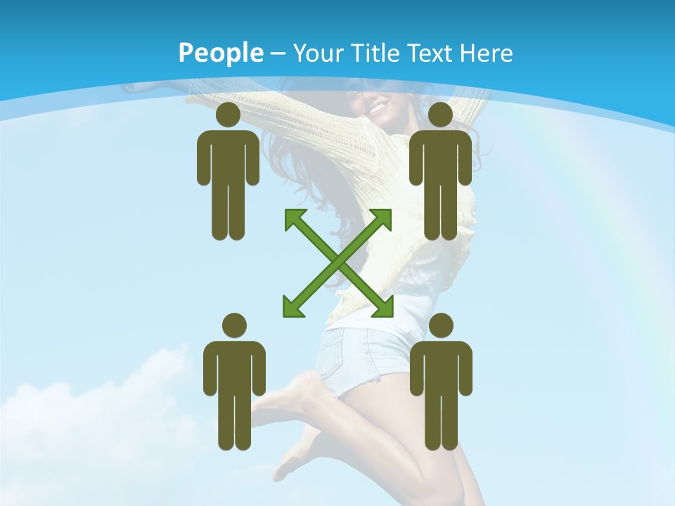 Jumping For Joy PowerPoint Template
