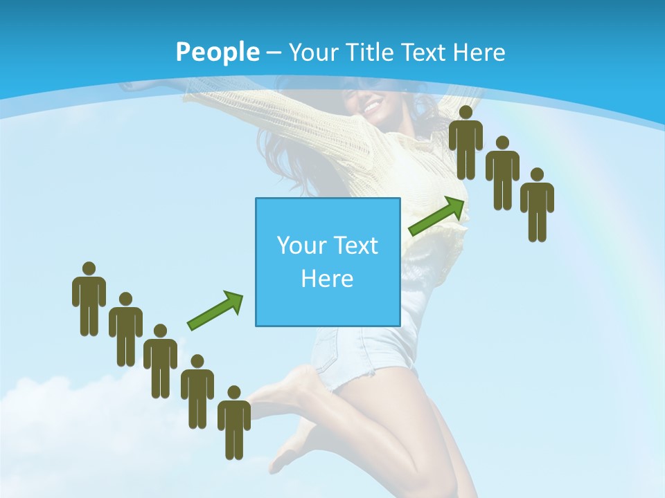 Jumping For Joy PowerPoint Template
