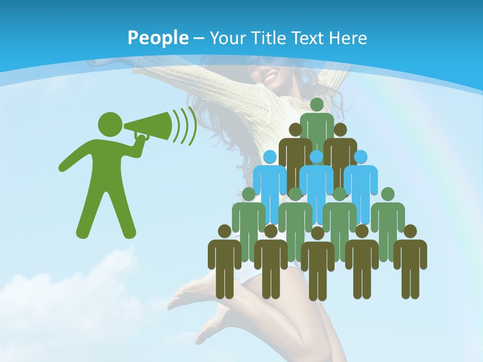 Jumping For Joy PowerPoint Template