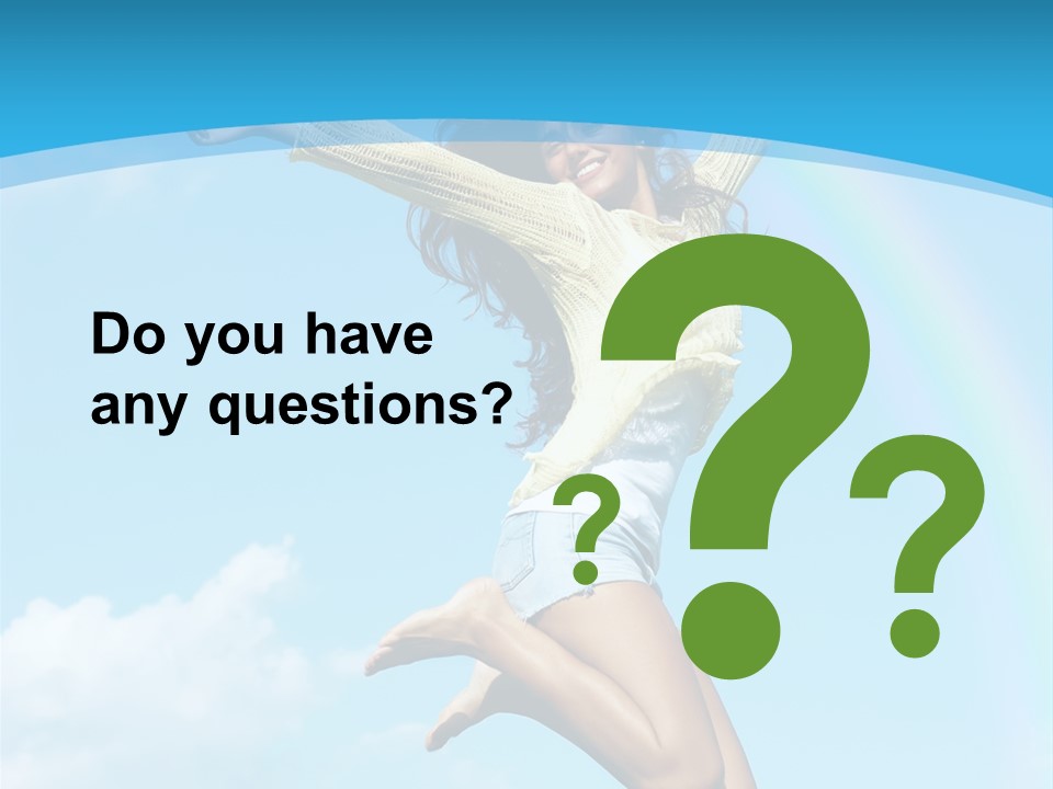 Jumping For Joy PowerPoint Template