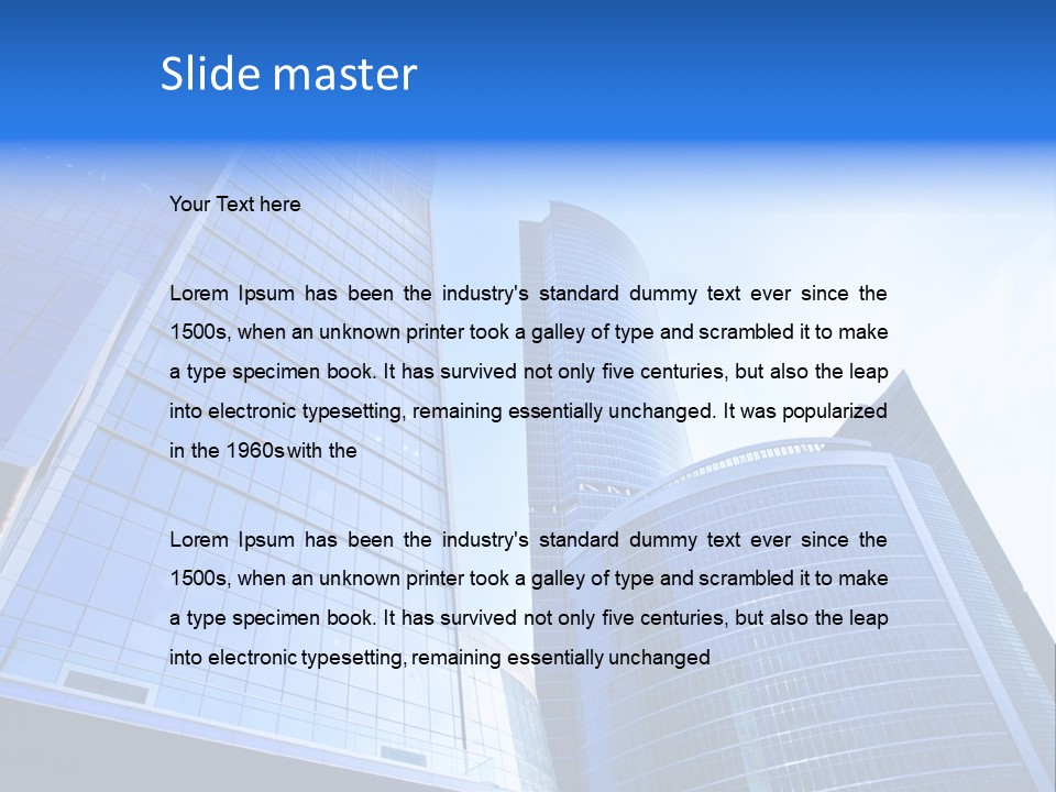 Low E Glass PowerPoint Template