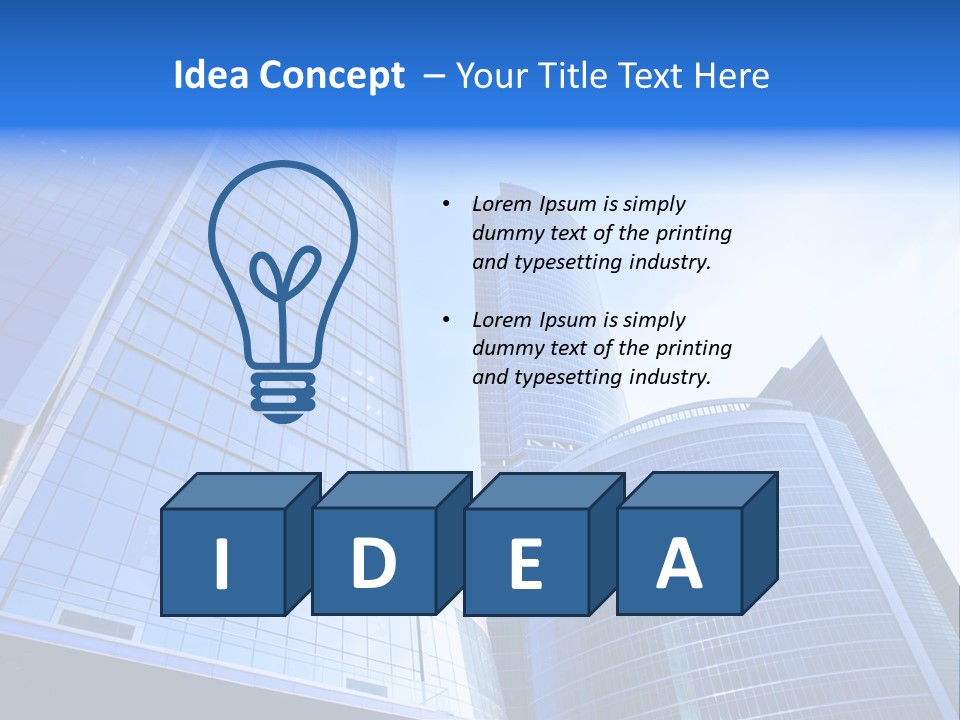 Low E Glass PowerPoint Template