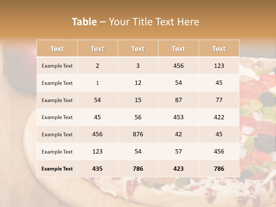 Pizza PowerPoint Template