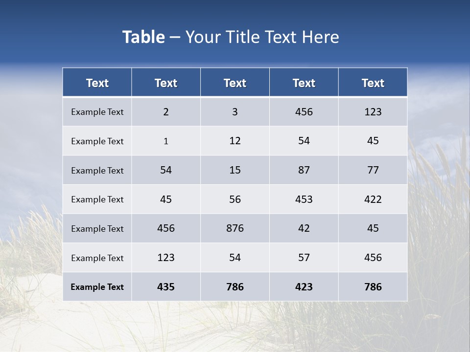 Beach Grass PowerPoint Template