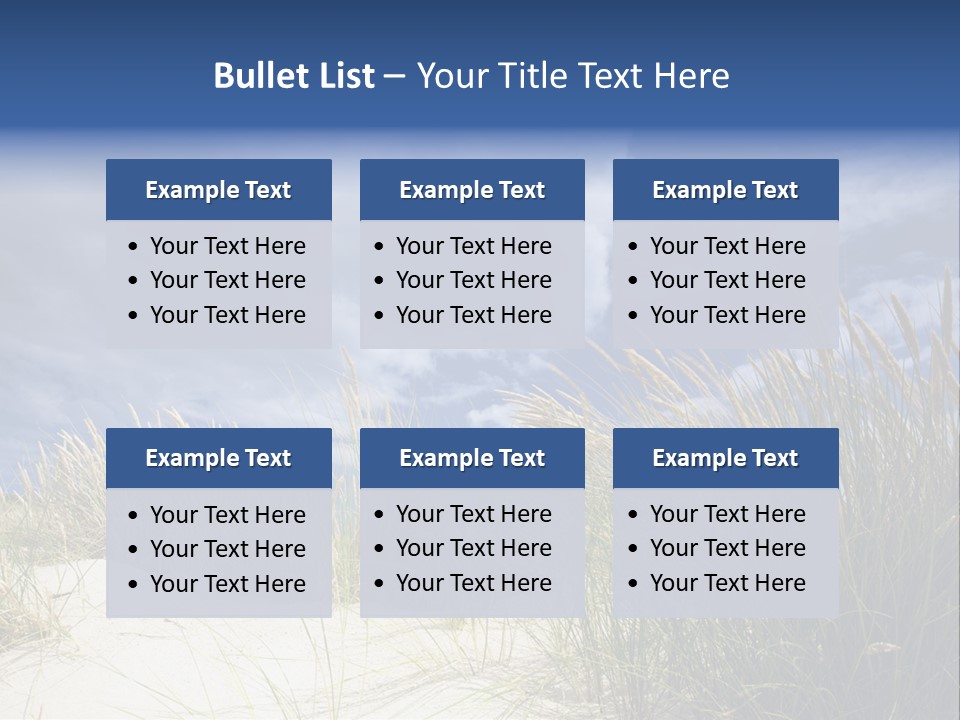 Beach Grass PowerPoint Template