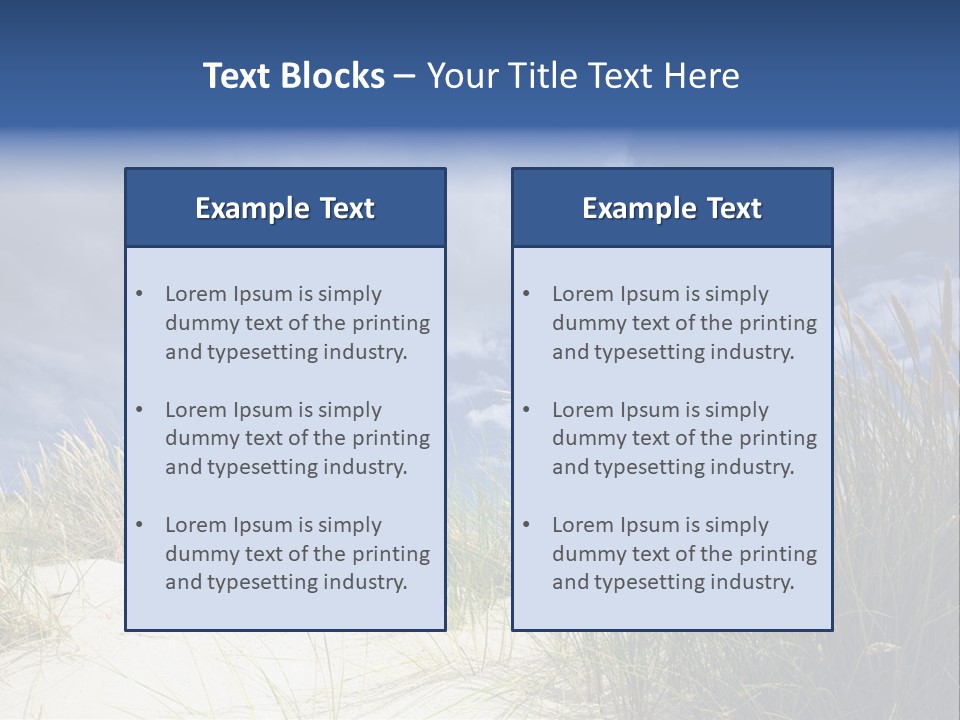 Beach Grass PowerPoint Template