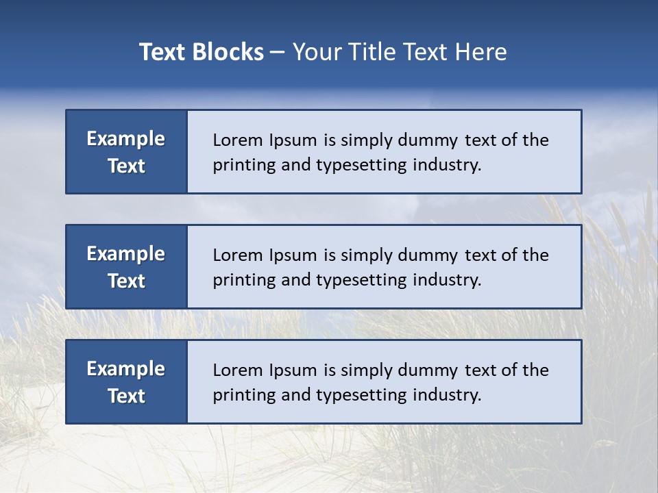 Beach Grass PowerPoint Template