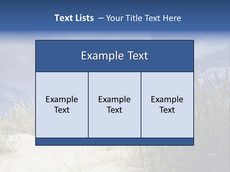 Beach Grass PowerPoint Template