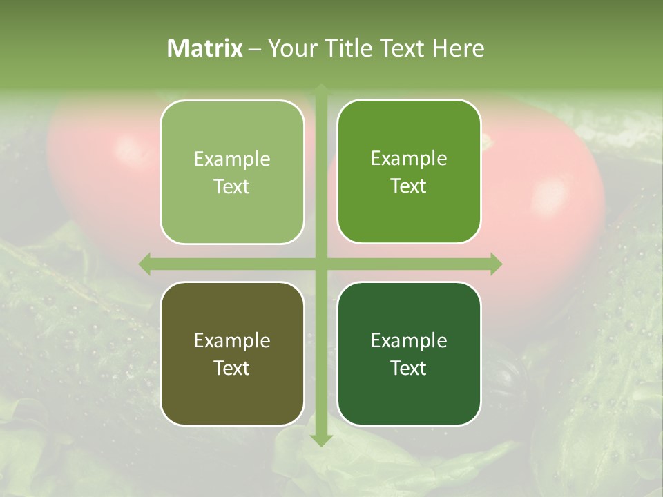 Cucumbers And Tomatoes PowerPoint Template