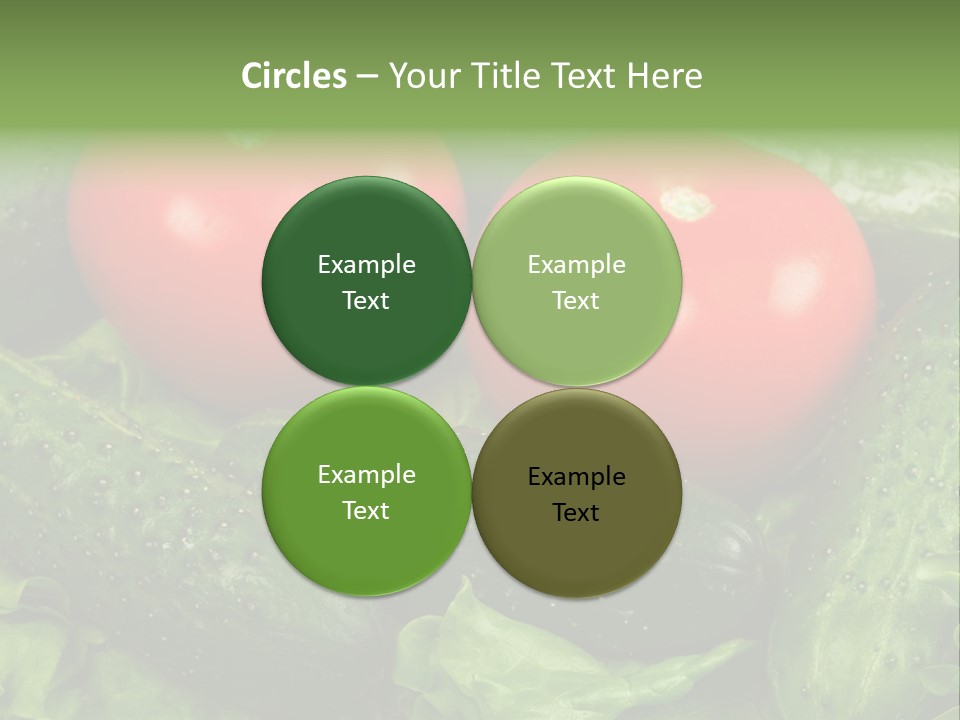 Cucumbers And Tomatoes PowerPoint Template
