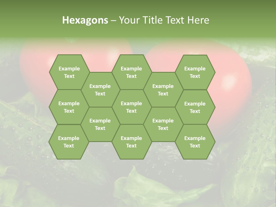 Cucumbers And Tomatoes PowerPoint Template