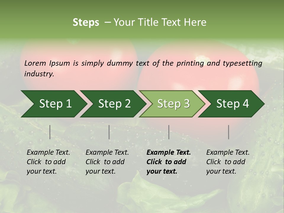 Cucumbers And Tomatoes PowerPoint Template