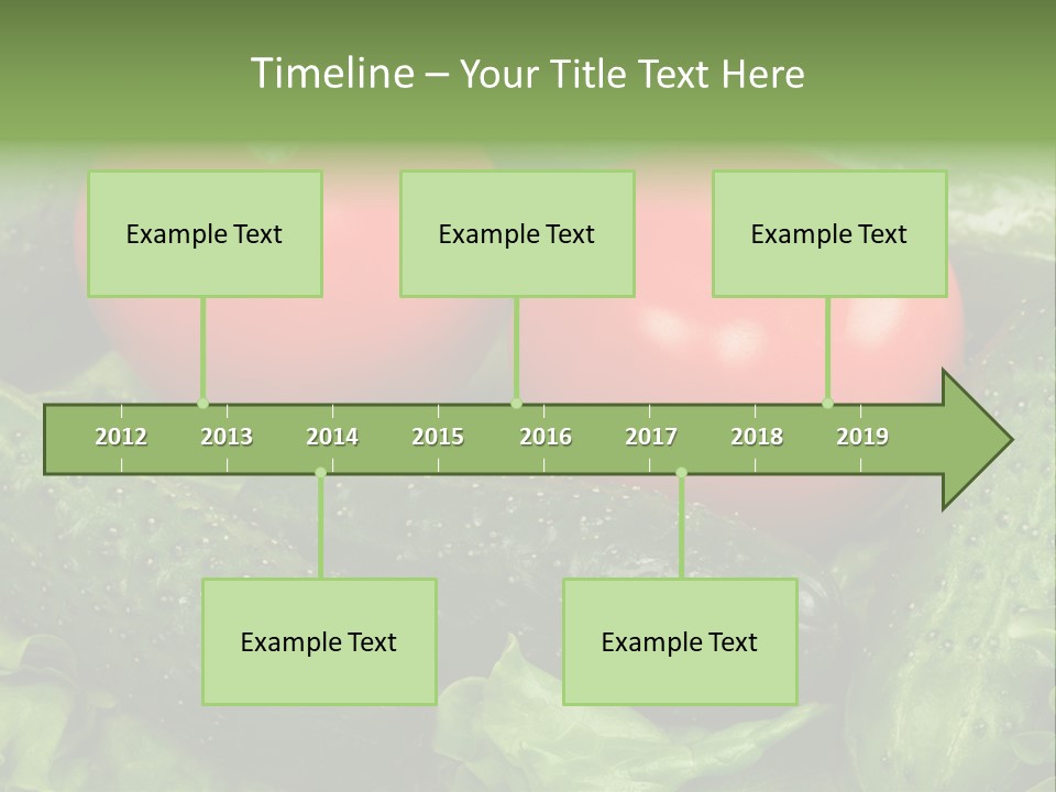 Cucumbers And Tomatoes PowerPoint Template