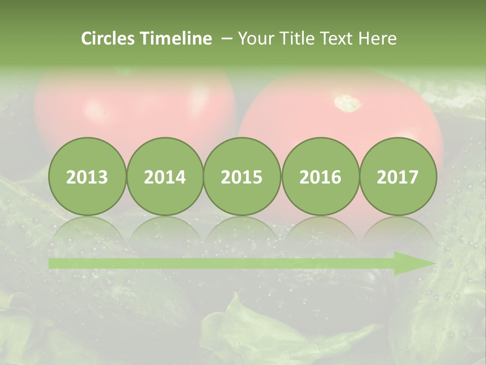 Cucumbers And Tomatoes PowerPoint Template