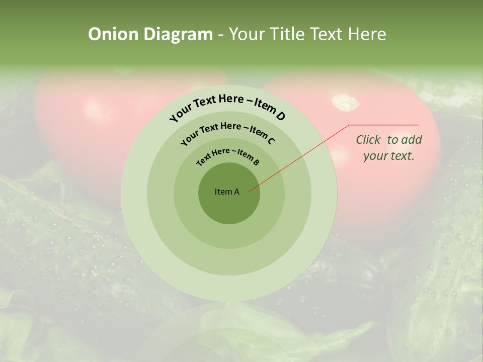 Cucumbers And Tomatoes PowerPoint Template