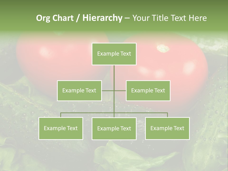 Cucumbers And Tomatoes PowerPoint Template