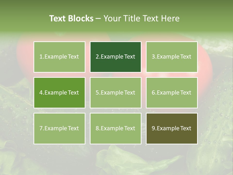 Cucumbers And Tomatoes PowerPoint Template