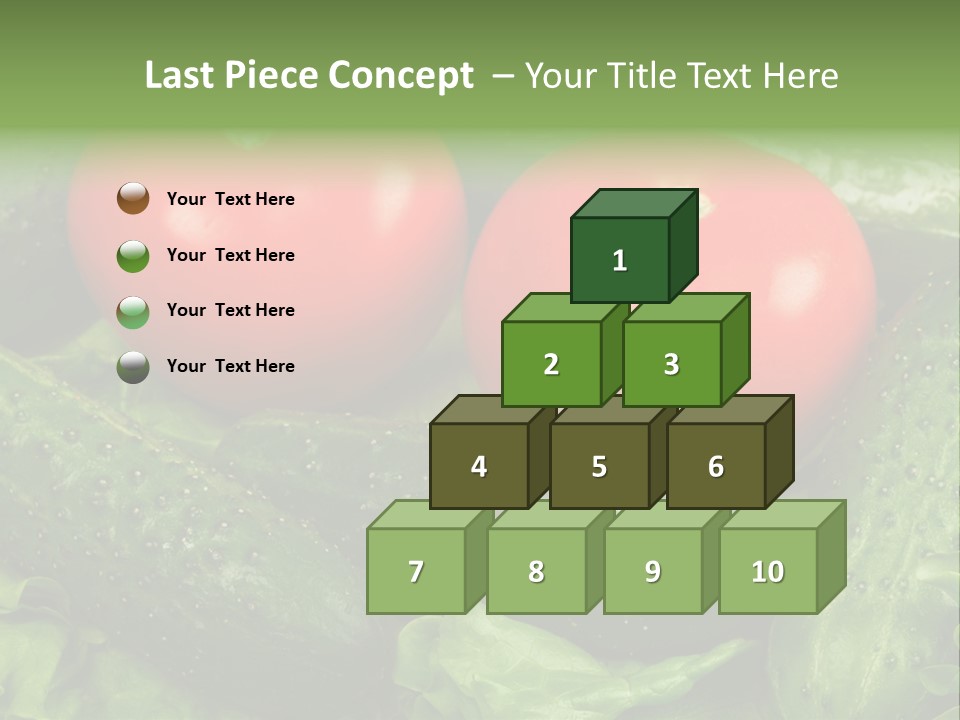 Cucumbers And Tomatoes PowerPoint Template