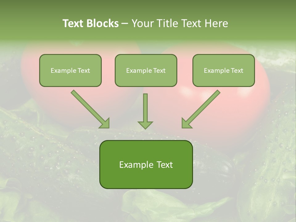 Cucumbers And Tomatoes PowerPoint Template