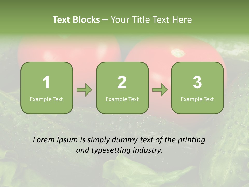 Cucumbers And Tomatoes PowerPoint Template