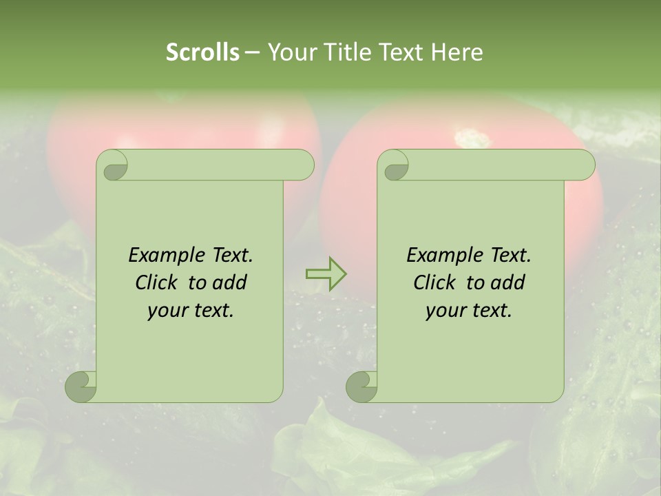 Cucumbers And Tomatoes PowerPoint Template