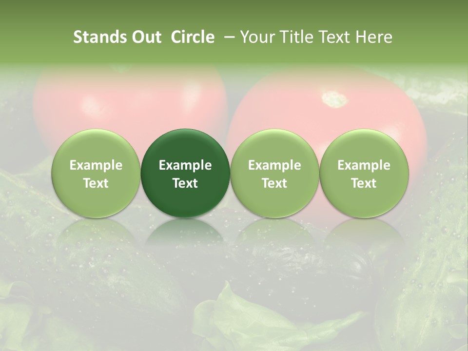 Cucumbers And Tomatoes PowerPoint Template