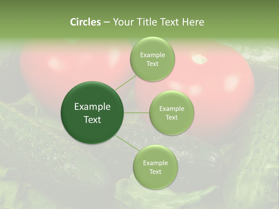 Cucumbers And Tomatoes PowerPoint Template