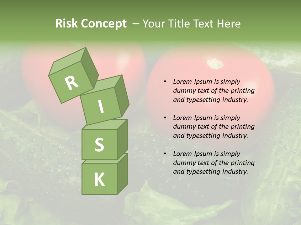 Cucumbers And Tomatoes PowerPoint Template