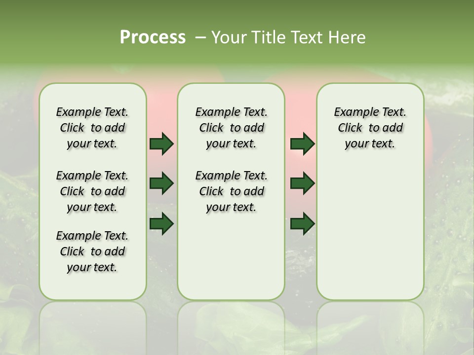 Cucumbers And Tomatoes PowerPoint Template