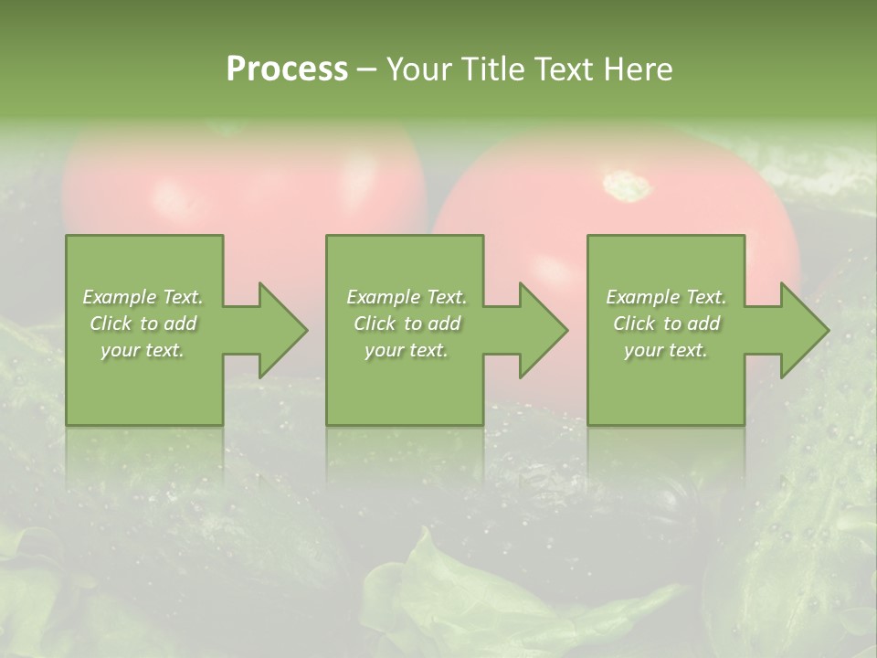 Cucumbers And Tomatoes PowerPoint Template