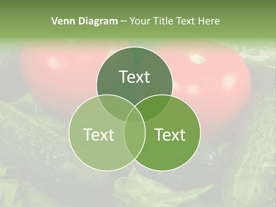 Cucumbers And Tomatoes PowerPoint Template