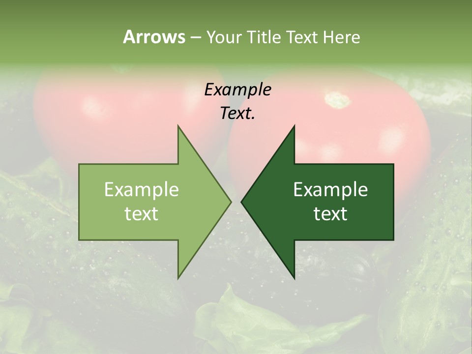 Cucumbers And Tomatoes PowerPoint Template