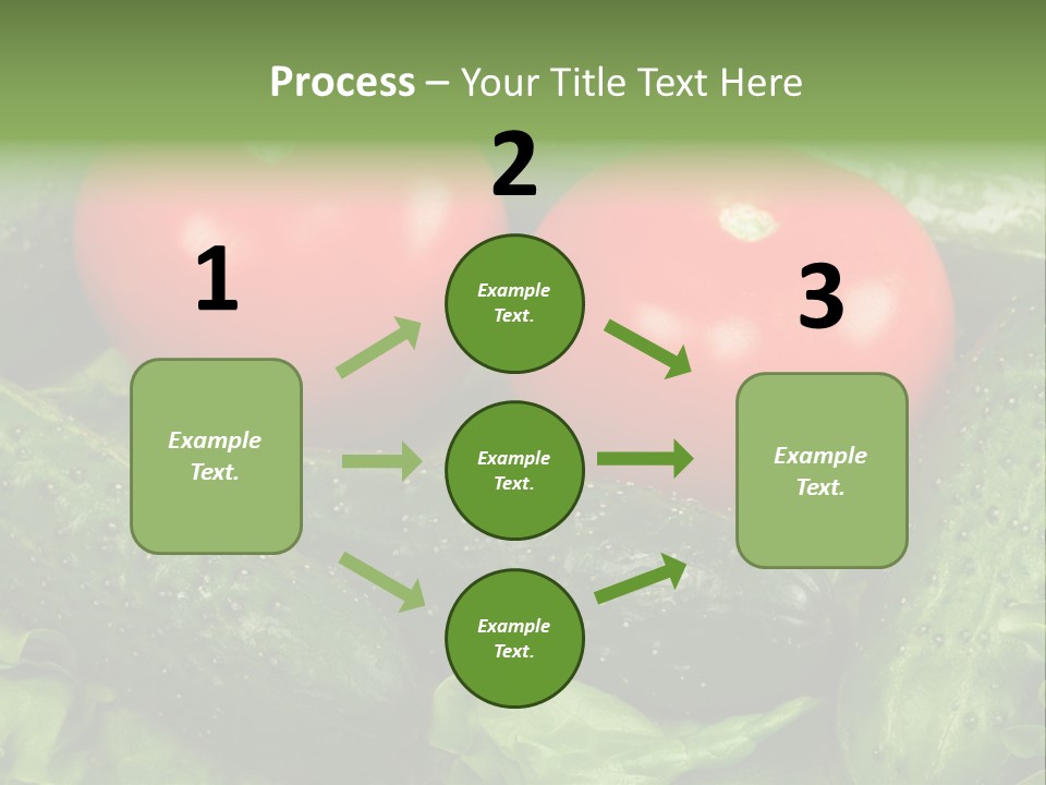Cucumbers And Tomatoes PowerPoint Template