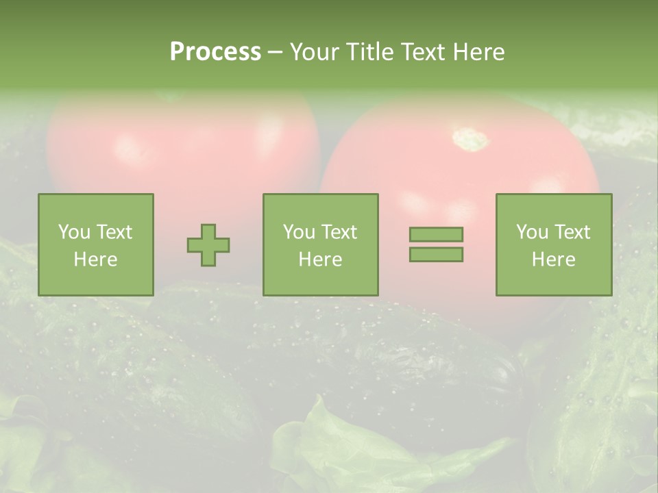 Cucumbers And Tomatoes PowerPoint Template