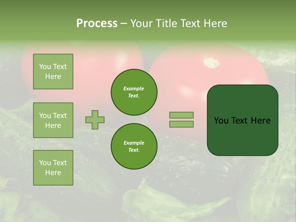 Cucumbers And Tomatoes PowerPoint Template