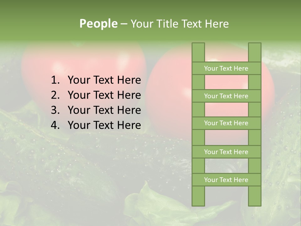 Cucumbers And Tomatoes PowerPoint Template