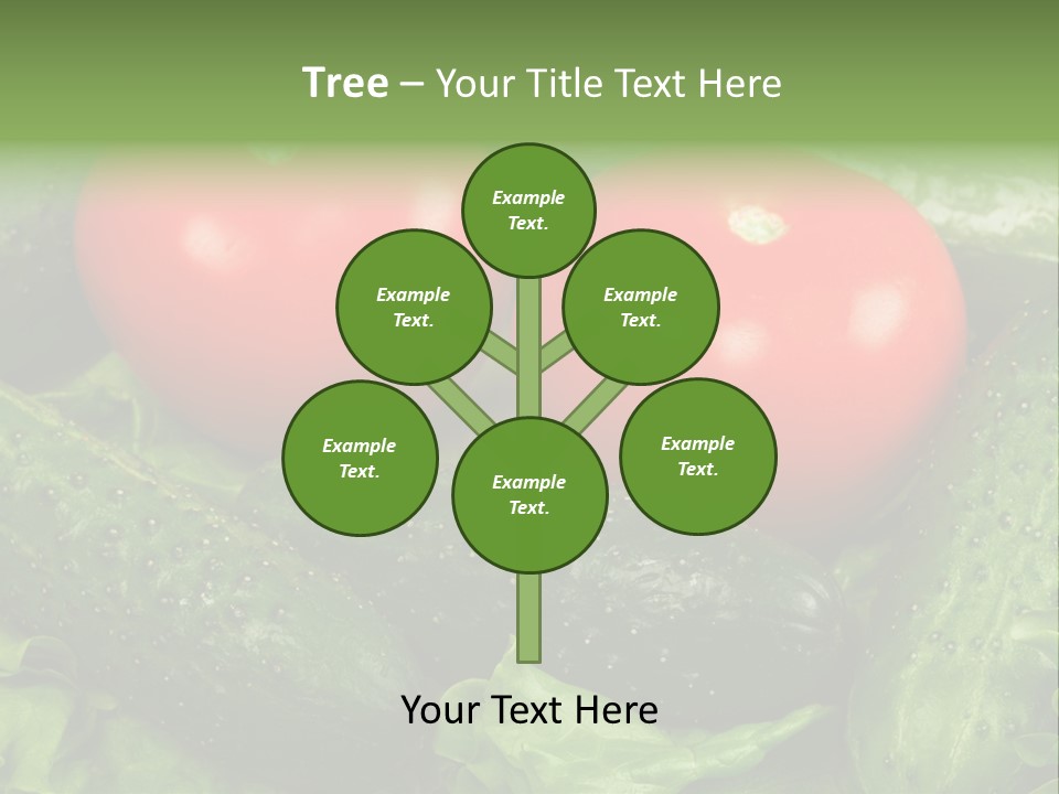 Cucumbers And Tomatoes PowerPoint Template