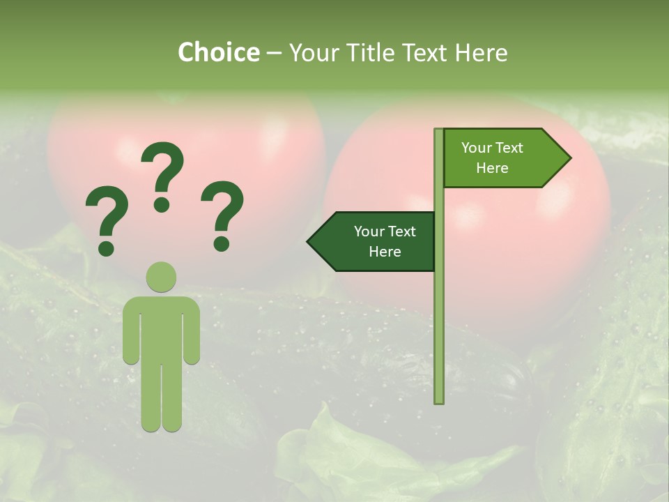 Cucumbers And Tomatoes PowerPoint Template