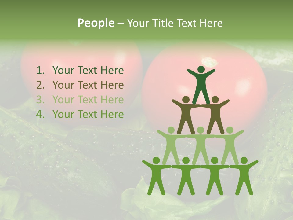Cucumbers And Tomatoes PowerPoint Template