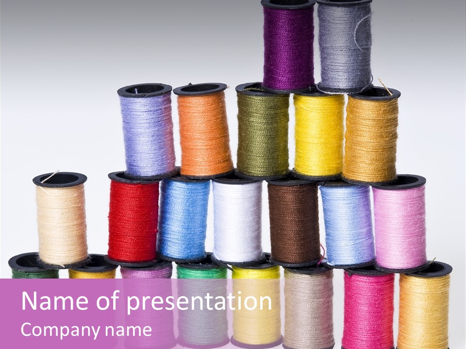 Thread Tailor Knitting PowerPoint Template