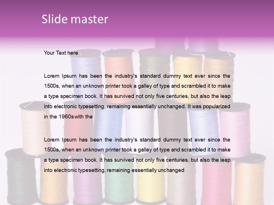 Thread Tailor Knitting PowerPoint Template