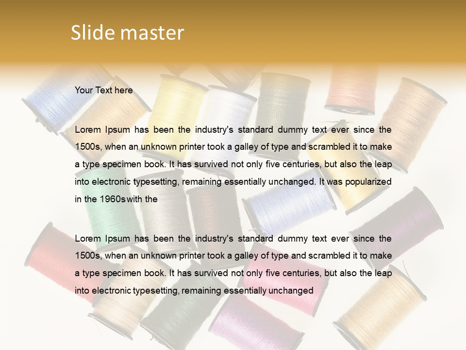 Tool Color Needle PowerPoint Template