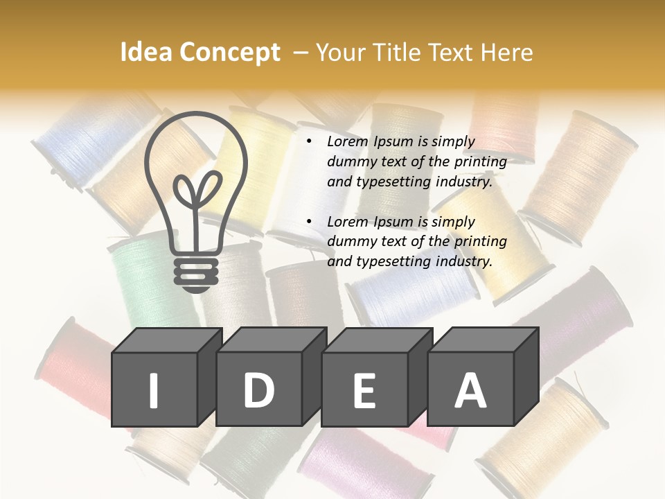 Tool Color Needle PowerPoint Template