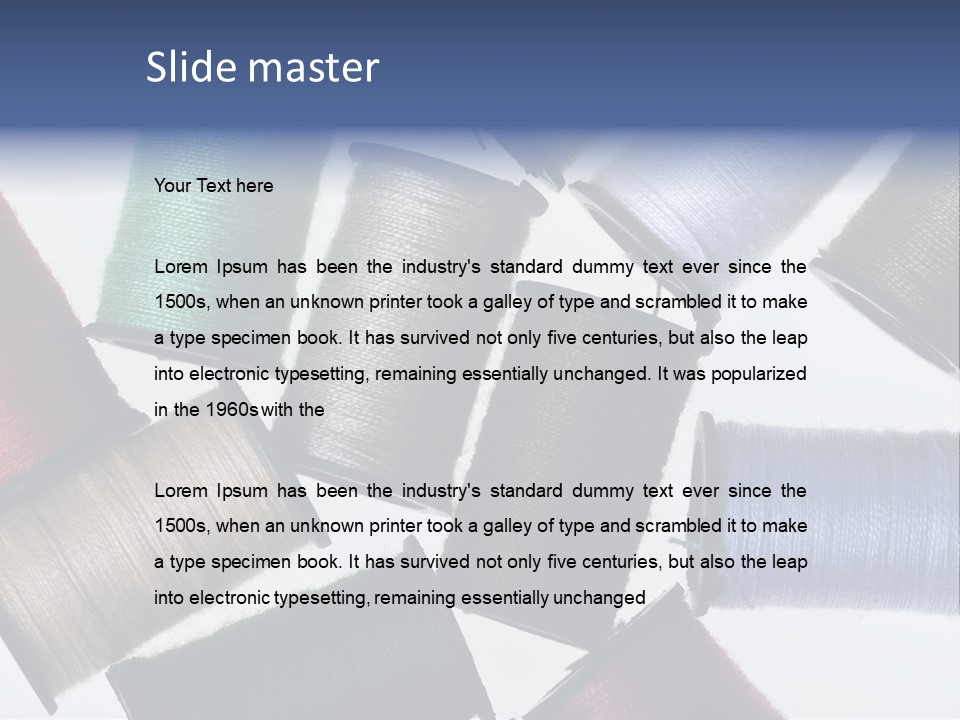 Needle Image Crafly PowerPoint Template