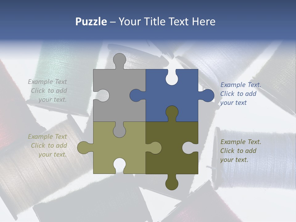 Needle Image Crafly PowerPoint Template