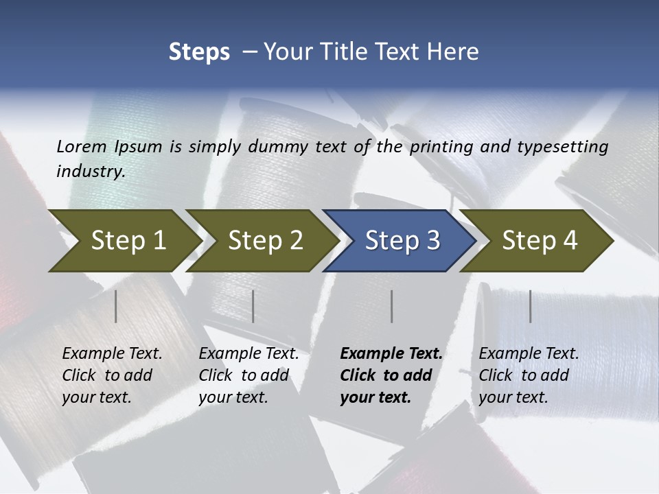 Needle Image Crafly PowerPoint Template