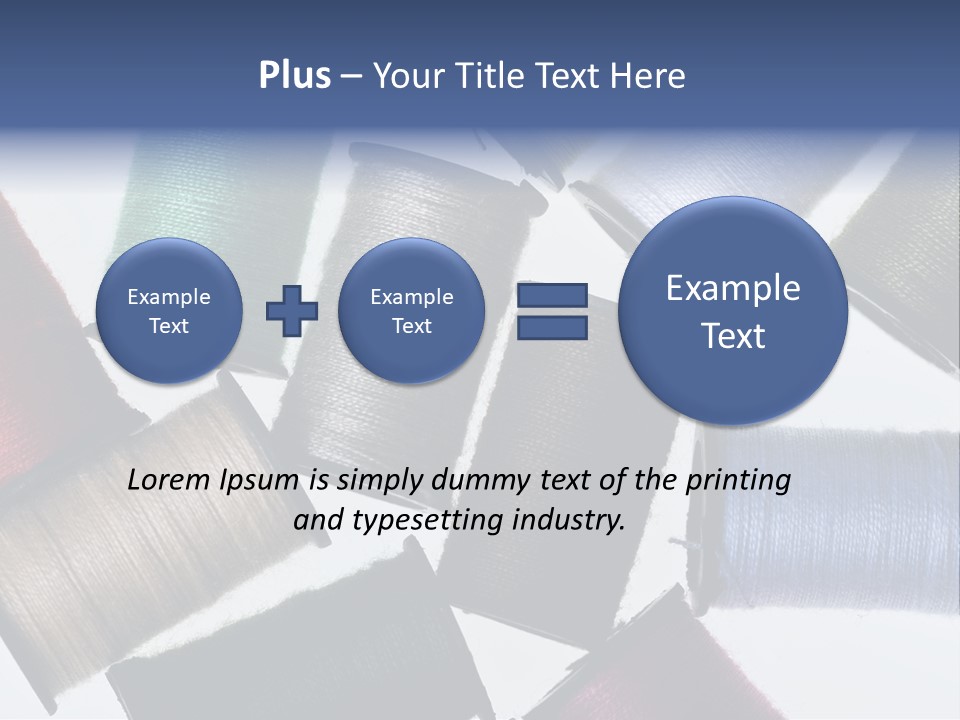 Needle Image Crafly PowerPoint Template