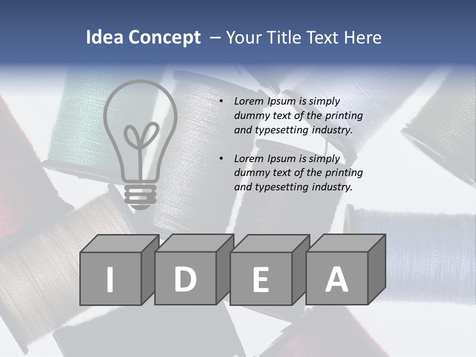 Needle Image Crafly PowerPoint Template