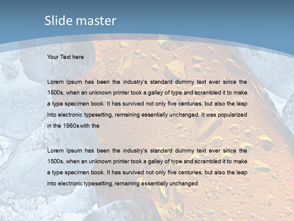 Ice Cold Beer PowerPoint Template