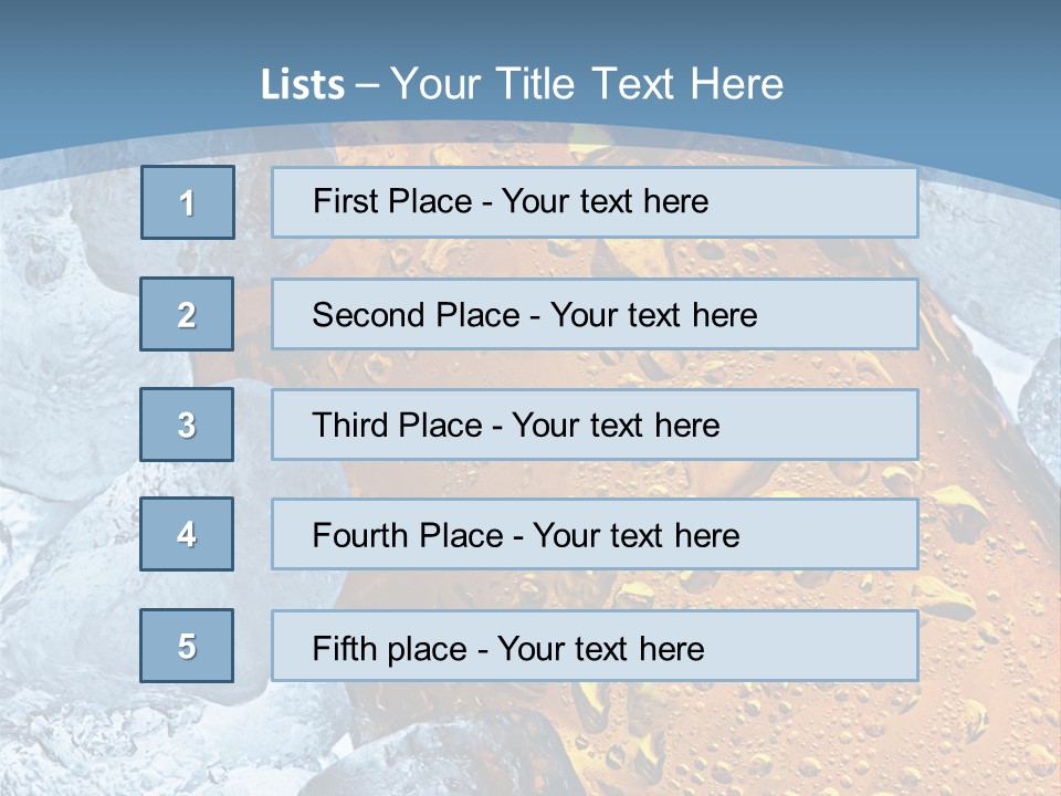 Ice Cold Beer PowerPoint Template